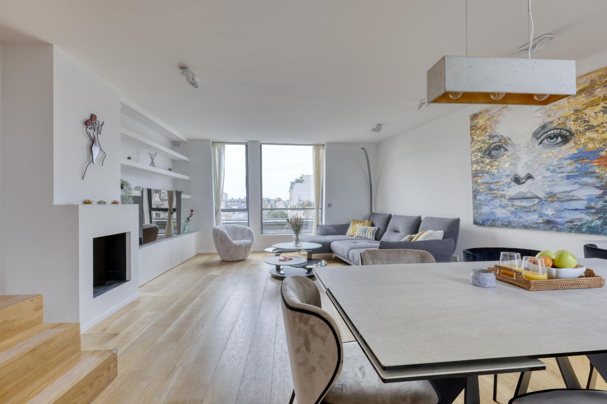 Apartment Luxury Penthouse With A/c Terrace & View-le Marais *