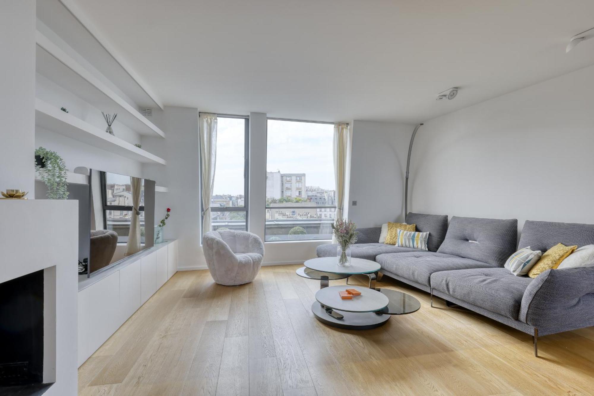 Luxury Penthouse With A/c Terrace & View-le Marais Apartment *